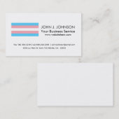 トランス・ジェンダーのプライドの旗 名刺 (正面/裏面)