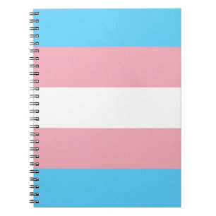 トランス・ジェンダーのプライドの旗- LGBT TRANSの虹 ノートブック