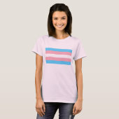 トランス・ジェンダーのプライドの旗 Tシャツ (正面フル)