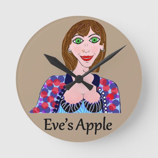 トランス・ジェンダーの女性 ラウンド壁時計 (正面)