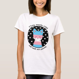 トランス・ジェンダーサポート子猫 Tシャツ