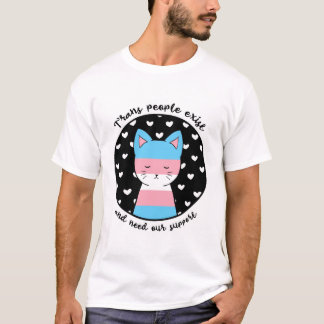 トランス・ジェンダーサポート子猫 Tシャツ