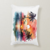 トランデ最高のス人気があるデザインサンライズピロ アクセントクッション (裏面(縦))