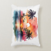 トランデ最高のス人気があるデザインサンライズピロ アクセントクッション (正面(垂直))