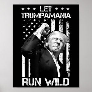 トランパマニアトランプ2024レットトランプア走マニアワイルド ポスター
