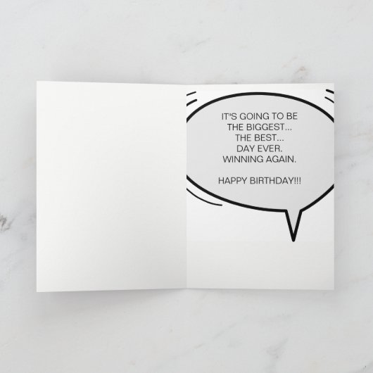 トランピおもしろいズム誕生日カード カード (内部)