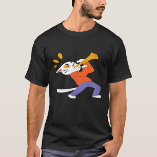 トランピおもしろいータキャットアニマルギフトトランペットTシャツ_1 Tシャツ