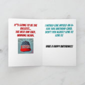 トランピすごいスおもしろい誕生日カード カード (内部)