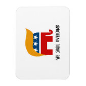 トランピカン – 我々はオーバーコーム マグネット (縦)