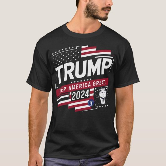 トランピー2024 – ア保メリカ素晴らし Tシャツ (正面)