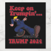 トランピ保ンで ワインラベル (シングルラベル)