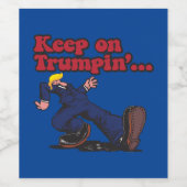 トランピ保ンで ワインラベル (シングルラベル)