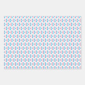 トランフラグハートパターン ラッピングペーパーシート (正面)