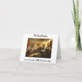 トランブル・ノート・カードによる独立宣言 カード (裏面)