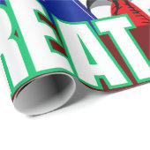 トランプおもしろいが再びクリスマスを素晴らし作る ラッピングペーパー (ロールコーナー)