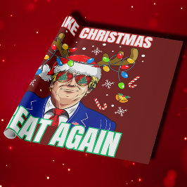 トランプおもしろいが再びクリスマスを素晴らし作る ラッピングペーパー