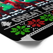 トランプおもしろいが再び醜い素晴らしクリスマスを作る ポスター (角)