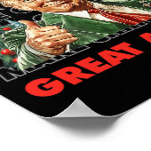 トランプおもしろいが再び醜い素晴らし汗をクリスマスに作る ポスター (角)