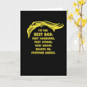 トランプおもしろいことわざ-最高のパパ カード (黄色い花)