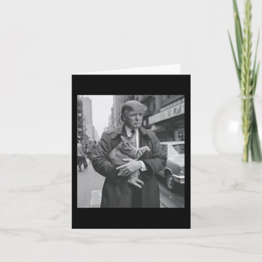 トランプおもしろいとネコ カード (正面)