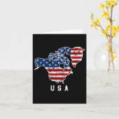 トランプおもしろいのアメリカ地図とカナダの姿 カード (黄色い花)