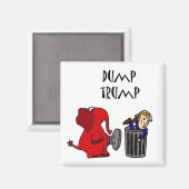 トランプおもしろいの政治漫画を捨てる マグネット (正面/裏面)