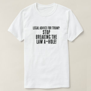 トランプおもしろいの法的アドバイス Tシャツ