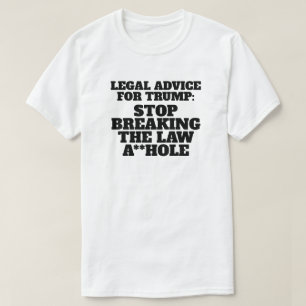 トランプおもしろいの法的アドバイス Tシャツ