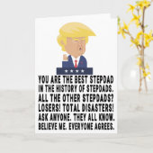 トランプおもしろいの義父 カード (黄色い花)