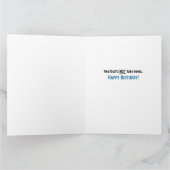 トランプおもしろいは偽ではない誕生日ニュース カード (内部)