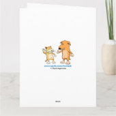 トランプおもしろいは偽ではない誕生日ニュース カード (裏面)