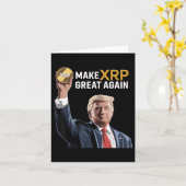 トランプおもしろいは再びXrpを作素晴らし成するXrp暗号 カード (黄色い花)