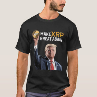 トランプおもしろいは再びXrpを作素晴らし成するXrp暗号 Tシャツ