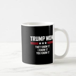 トランプおもしろいは、私が知っているそれを知っている彼らはそれを知って勝った コーヒーマグカップ