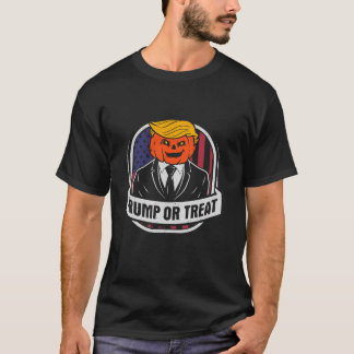 トランプおもしろいまたはハロウィーンTシャツの治療 Tシャツ