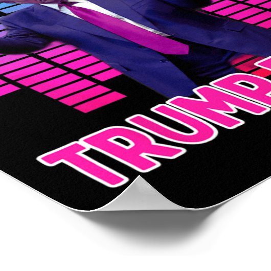 トランプおもしろいを愛するパパとママのためのティー – Trum ポスター (角)