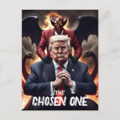 トランプおもしろいアンチキリストが選んだ一人 ポストカード (正面)