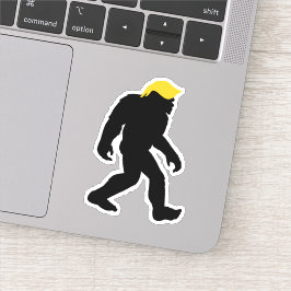 トランプおもしろいイエローヘア2024選挙のビッグフット シール