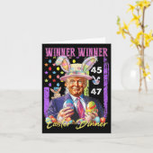 トランプおもしろいイースター勝者イースターディナーラブ カード (黄色い花)