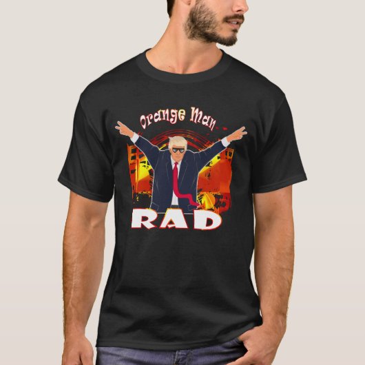 トランプおもしろいオレンジマン素晴らしいプロトランプ Tシャツ (正面)