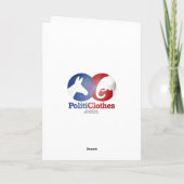 トランプおもしろいクリスマスデポートサンタ カード (裏面)