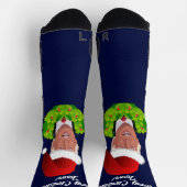トランプおもしろいクリスマス敗者 ソックス (上部)