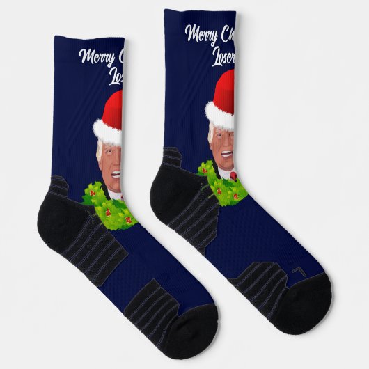 トランプおもしろいクリスマス敗者 ソックス (右)