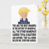 トランプおもしろいグランパ カード (黄色い花)