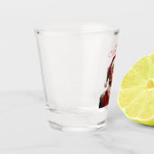 トランプおもしろいサンタクロースのクリスマスカード ショットグラス (左)