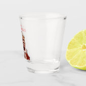 トランプおもしろいサンタクロースのクリスマスカード ショットグラス (右)