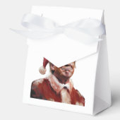 トランプおもしろいサンタクロースのクリスマスカード フェイバーボックス (正面)