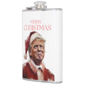 トランプおもしろいサンタクロースのクリスマスカード フラスク (左)