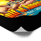 トランプおもしろいシャツガルフオブアメリカEst 2025スタイル ポスター (角)