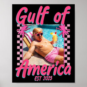 トランプおもしろいシャツガルフオブアメリカEst 2025 _1 ポスター